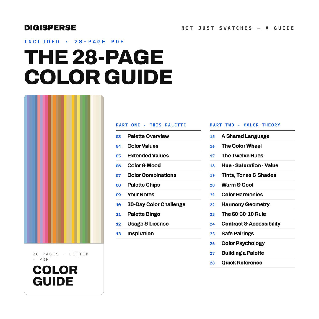 Sundress Season Color Palette | 30 Colors | Hex RGB CMYK | Procreate Swatches + ASE | Digital Download