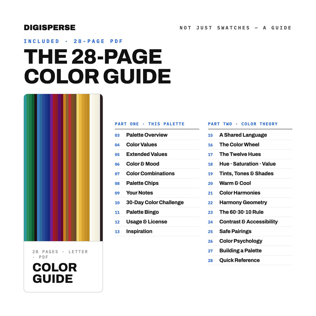 Byzantine Color Palette | 30 Procreate Swatches, ASE Guide (Digital Download)