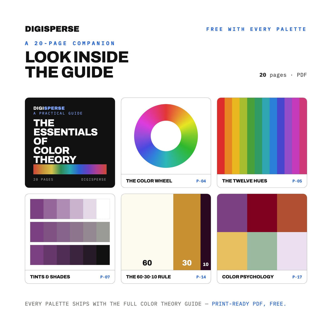 Warm Autumn Color Palette for Wine Country Art and Rustic Vineyard Branding, 30 Grape Harvest Hues, Procreate Swatches