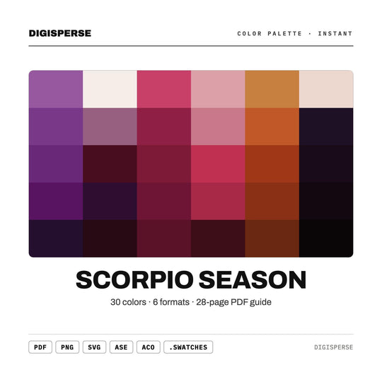 Scorpio Season color palette — main preview