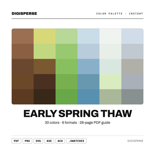 Early Spring Thaw color palette — main preview