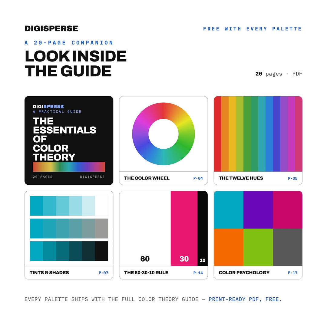 Hard-Edge Painting Color Palette | 30 Colors | Hex RGB CMYK | Color Guide | Procreate Swatches + ASE | Digital Download