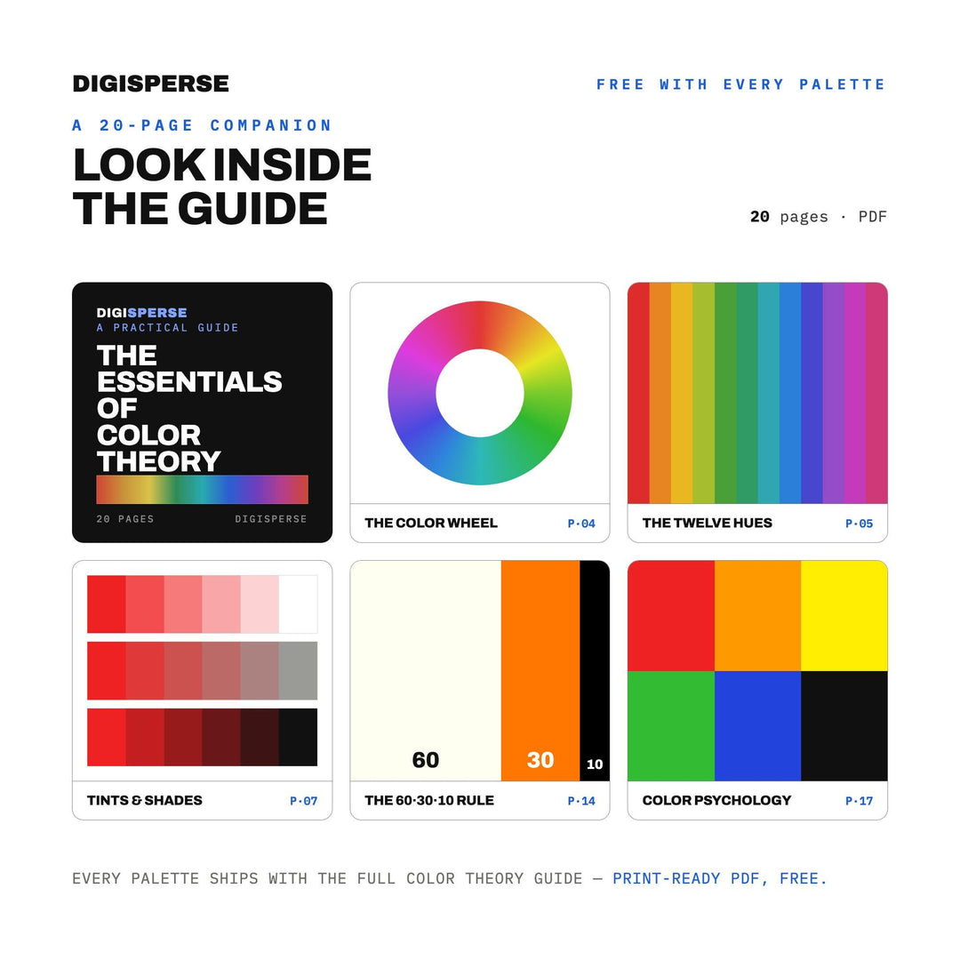 Retro Cartoon Color Palette | 30 Procreate Swatches, HEX, RGB, CMYK (Digital Download)