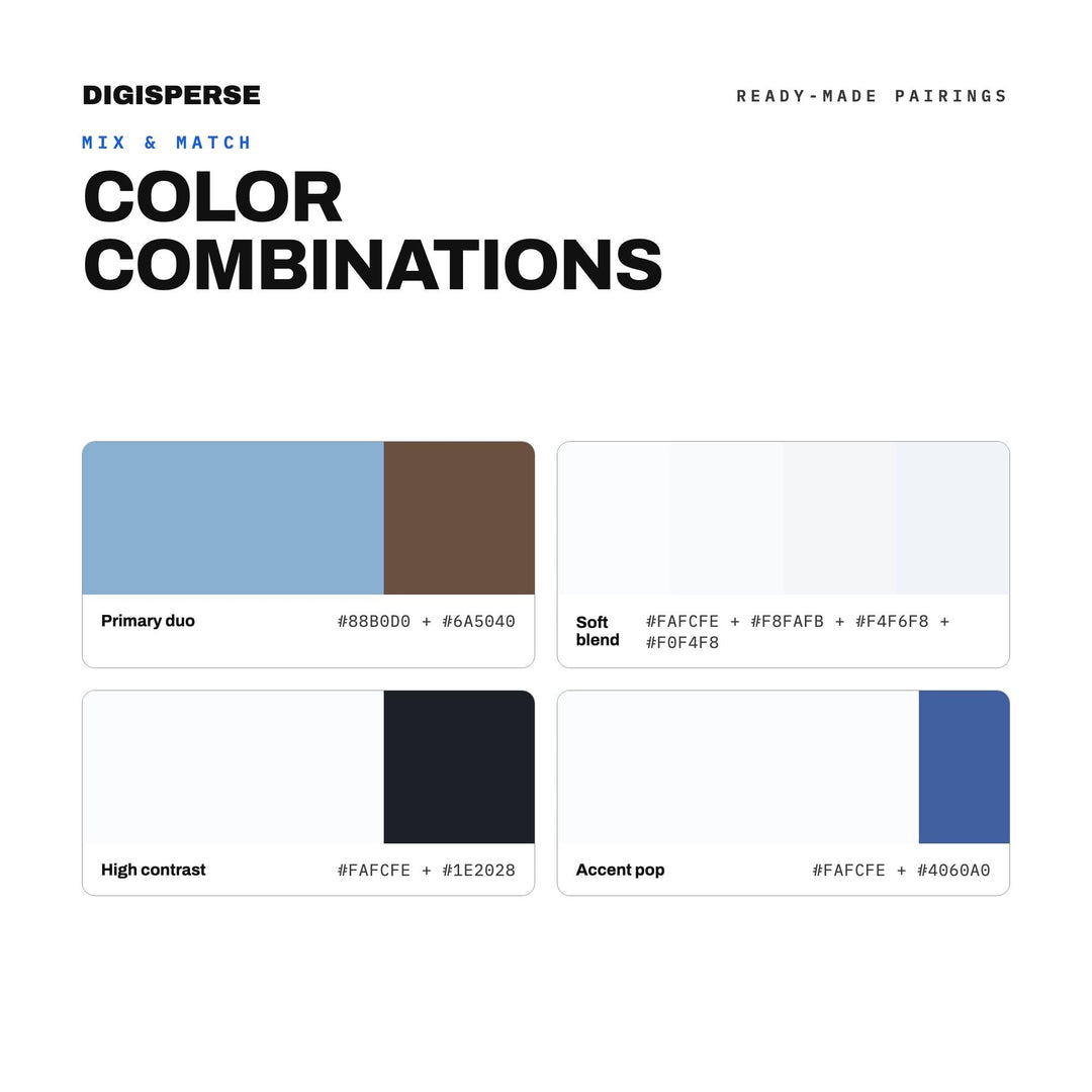 First Snow Color Palette | 30 Colors | Hex RGB CMYK | Color Guide | Procreate Swatches + ASE | Digital Download