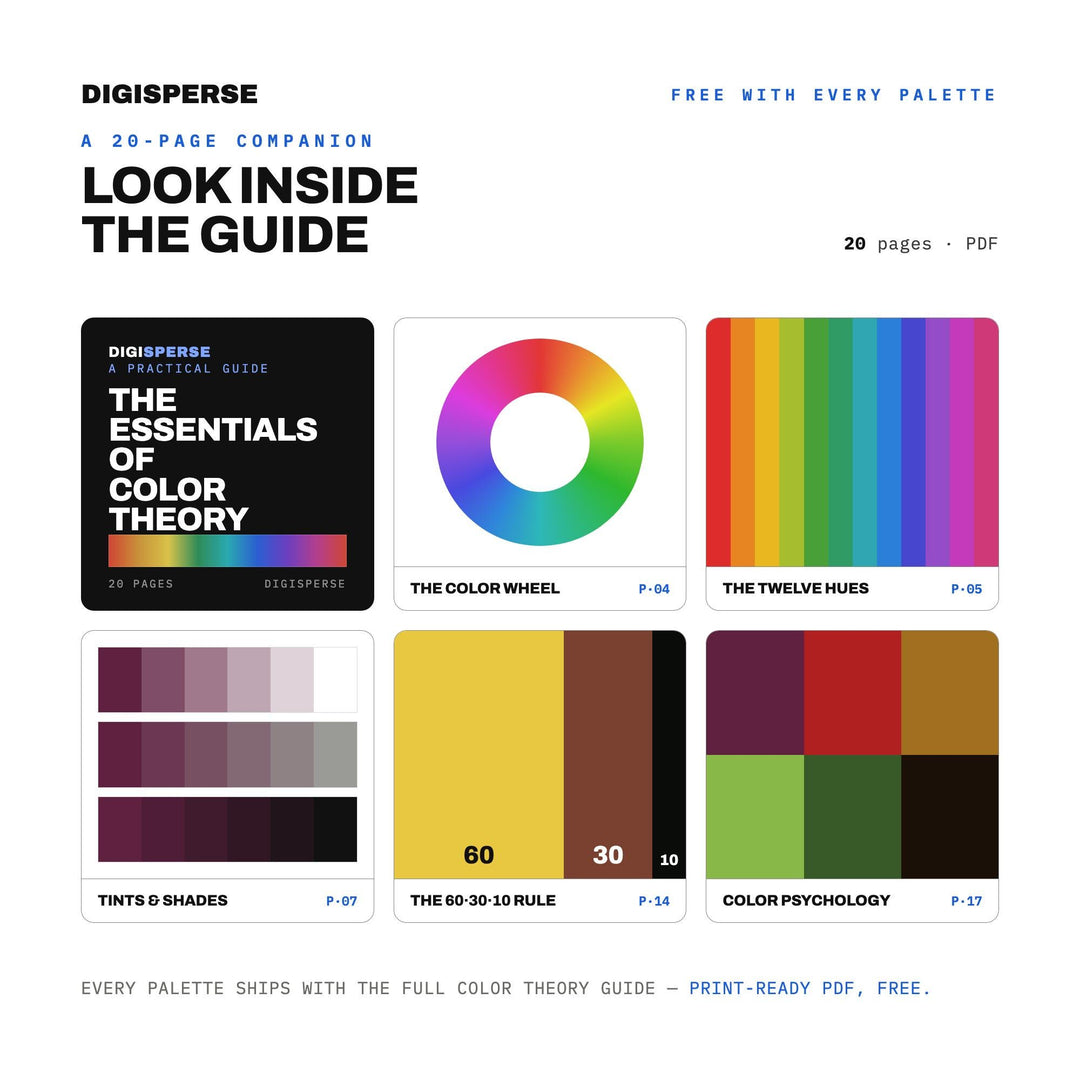 Crimson Canopy Color Palette | 30 Colors | Hex RGB CMYK | Color Guide | Procreate Swatches + ASE | Digital Download