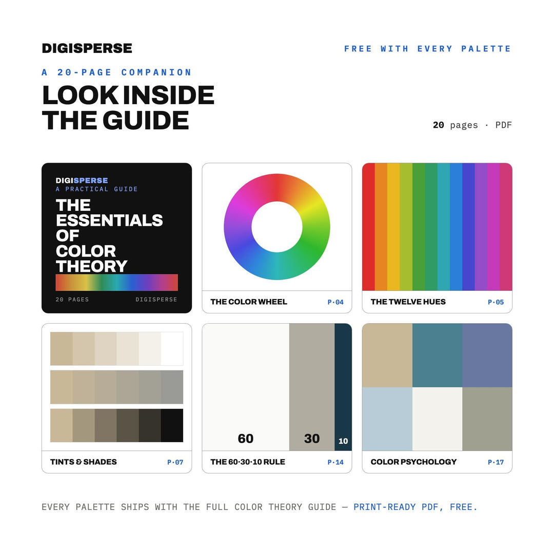 Dead Sea Salt Flat Color Palette | 30 Colors | Hex RGB CMYK | Color Guide | Procreate Swatches + ASE | Digital Download