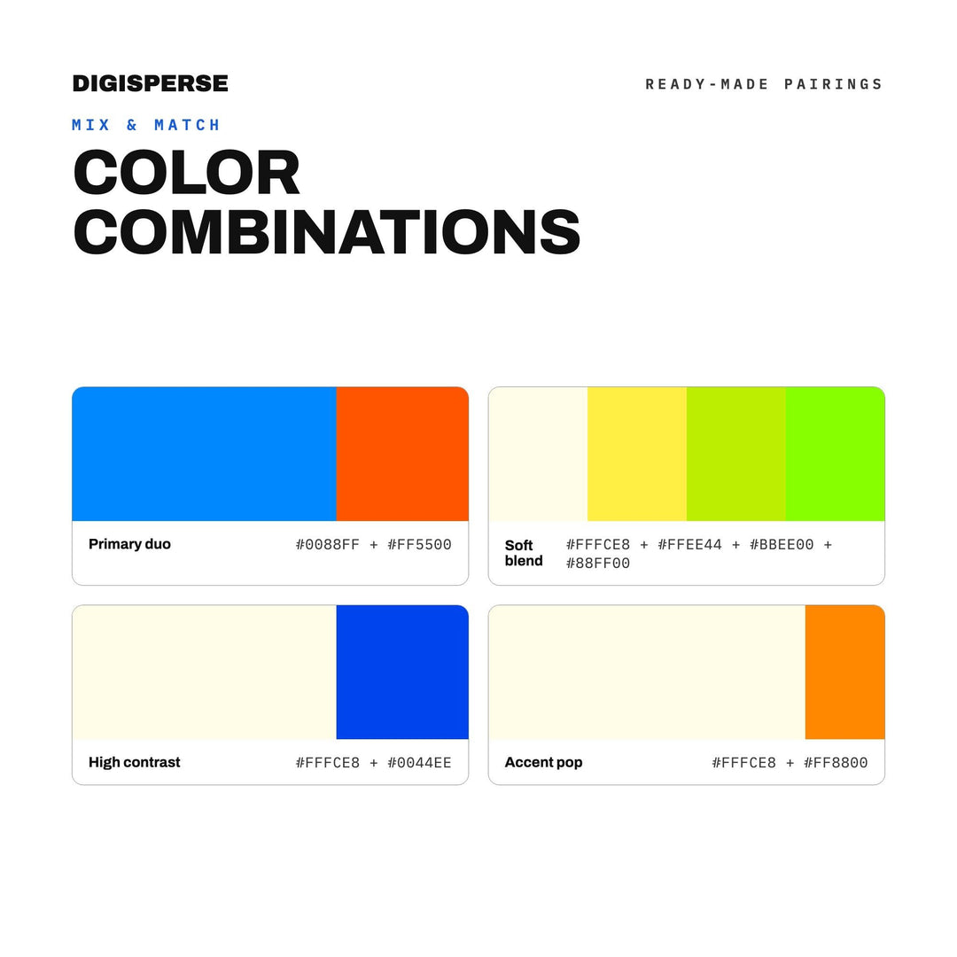 Joyful Chaos Color Palette | 30 Colors | Hex RGB CMYK | Color Guide | Procreate Swatches + ASE | Digital Download