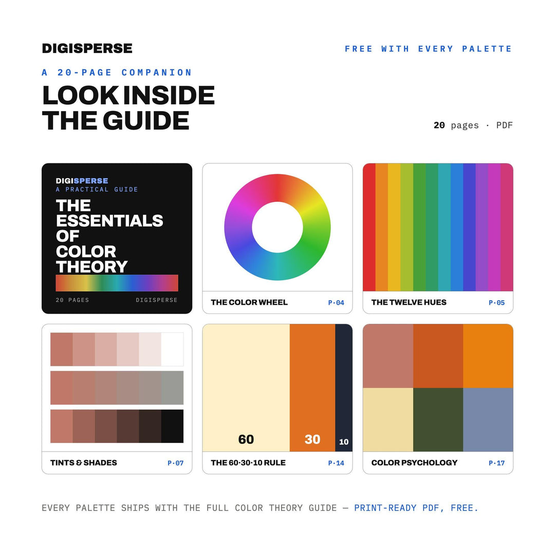 Golden Hour Road Trip Color Palette | 30 Colors | Hex RGB CMYK | Procreate Swatches + ASE | Digital Download