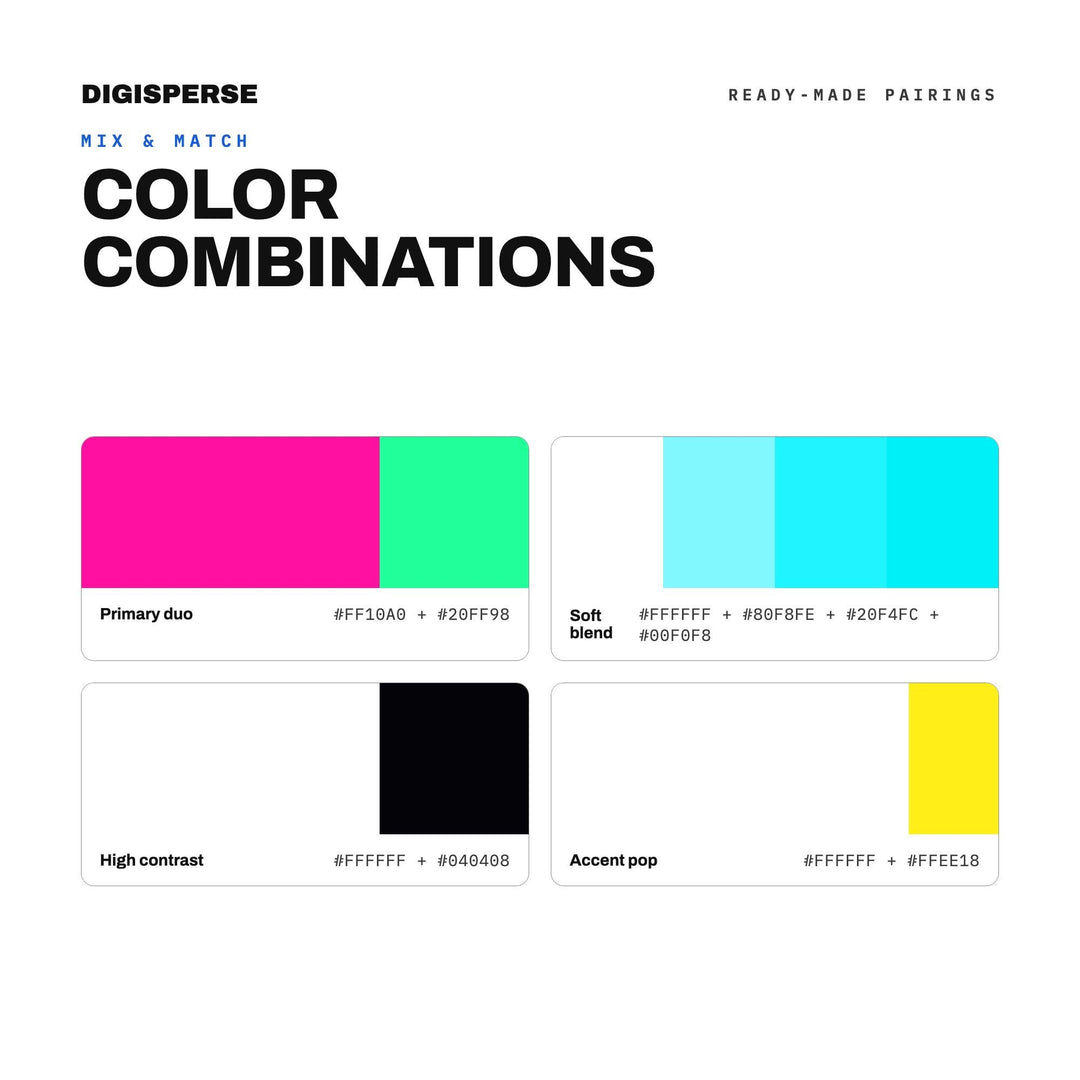 Hong Kong Neon Color Palette | 30 Procreate Swatches, ASE Guide (Digital Download)