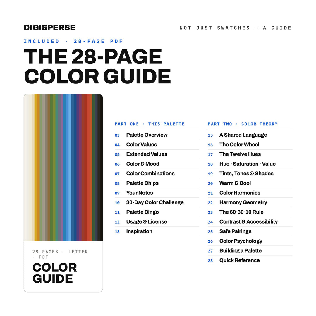 Ancient Greece Color Palette | 30 Colors | Hex RGB CMYK | Color Guide | Procreate Swatches + ASE | Digital Download