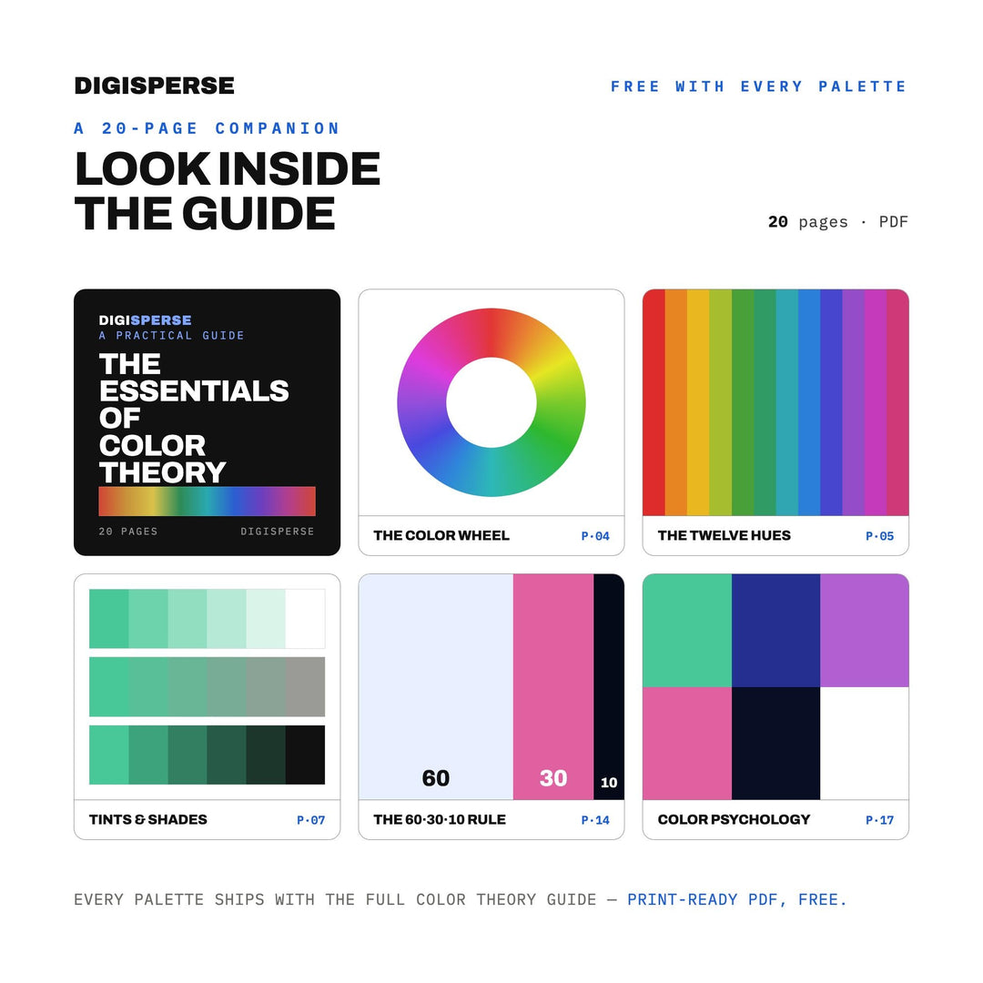 Aurora Australis Color Palette | 30 Procreate Swatches, ASE Guide (Digital Download)