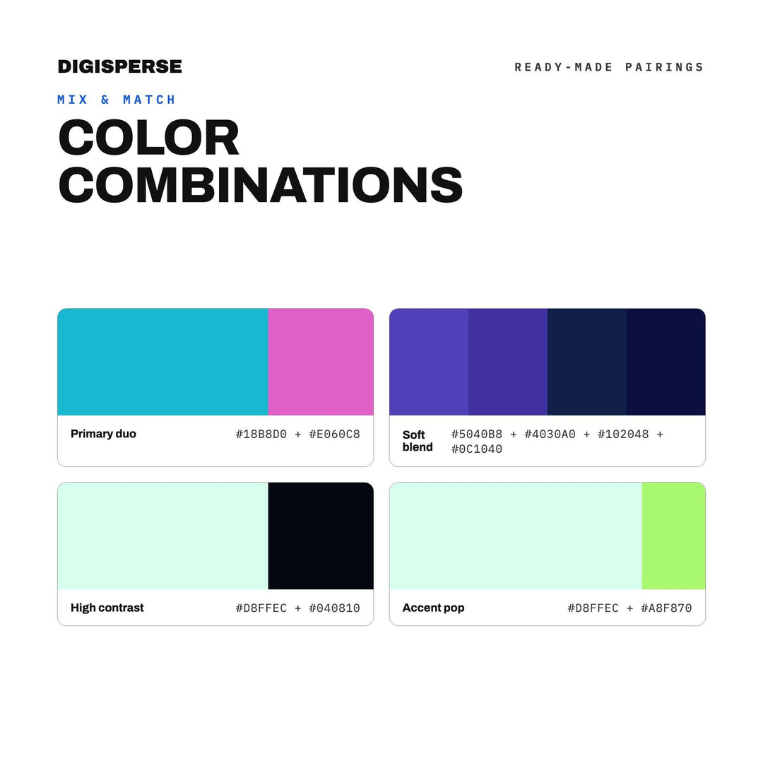 Northern Lights Color Palette | 30 Colors | Hex RGB CMYK | Color Guide | Procreate Swatches + ASE | Digital Download
