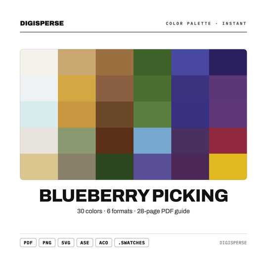 Blueberry Picking color palette — main preview