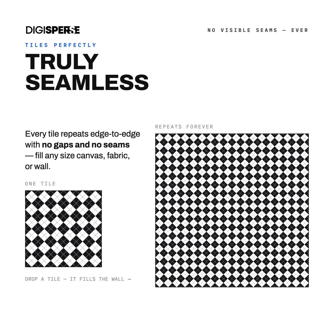 Black and White Argyle Pattern seamless pattern set — preview image 4 of 8