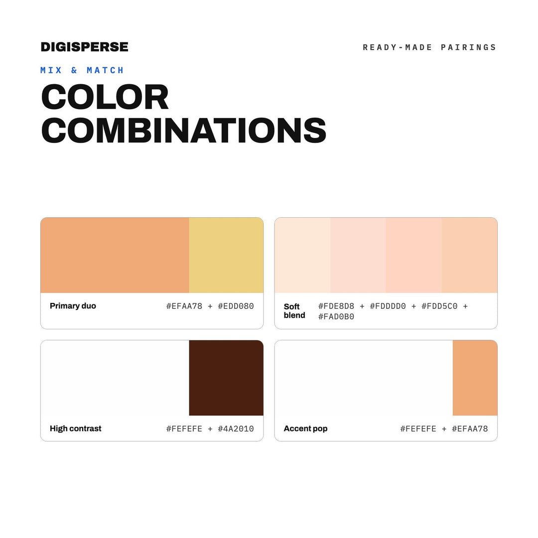 Peach Season Color Palette | 30 Colors | Hex RGB CMYK | Procreate Swatches + ASE | Digital Download