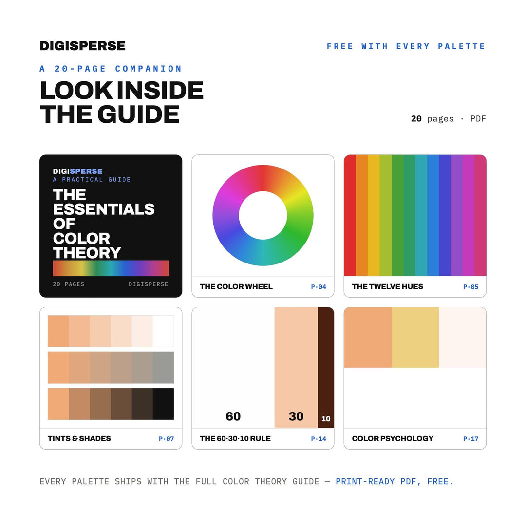 Peach Season Color Palette | 30 Colors | Hex RGB CMYK | Procreate Swatches + ASE | Digital Download