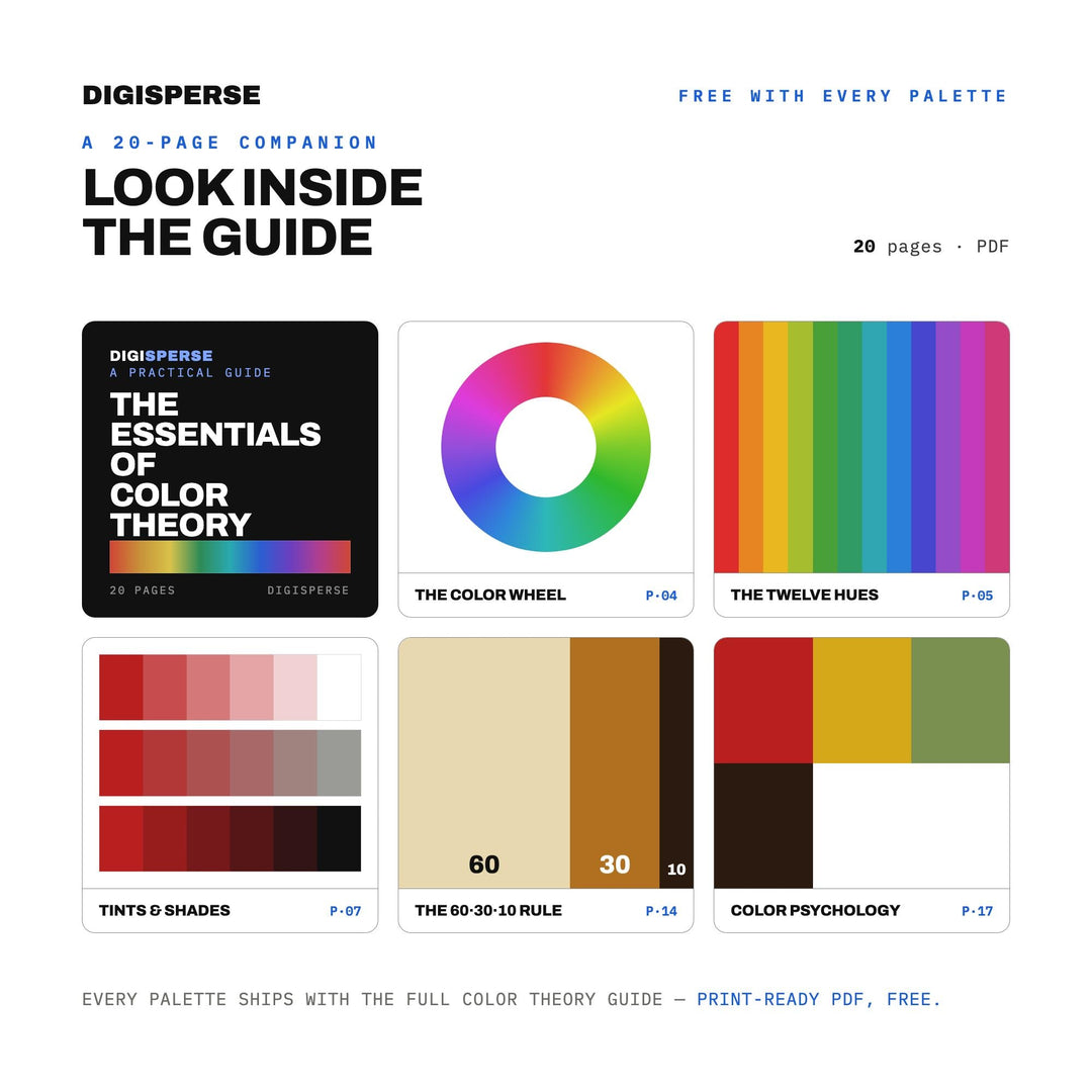 Autumn Harvest Color Palette | 30 Procreate Swatches, ASE Guide (Digital Download)