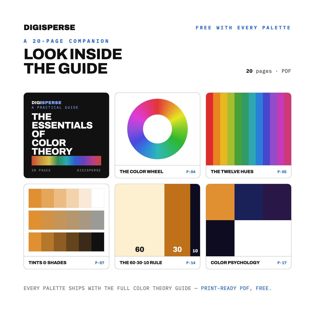 Harvest Moon Color Palette | 30 Colors | Hex RGB CMYK | Color Guide | Procreate Swatches + ASE | Digital Download