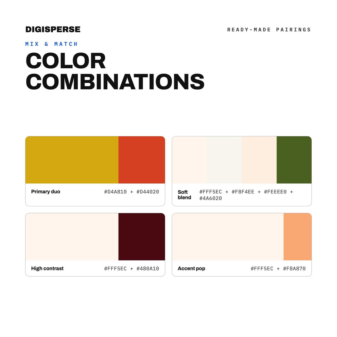 Blood Orange Color Palette | 30 Procreate Swatches, HEX, RGB, CMYK (Digital Download)