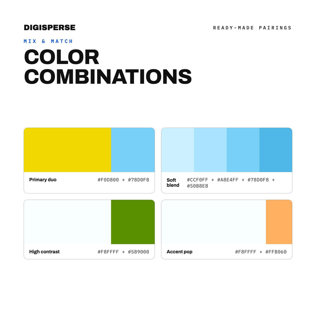 Citrus Spritz Color Palette | 30 Colors | Hex RGB CMYK | Procreate Swatches + ASE | Digital Download