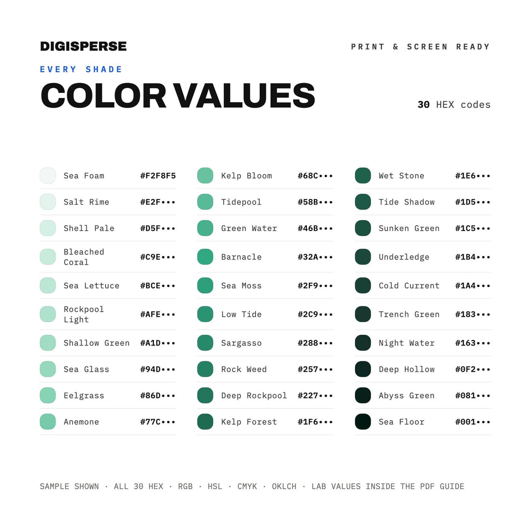 Tidepool color palette — preview image 6 of 23