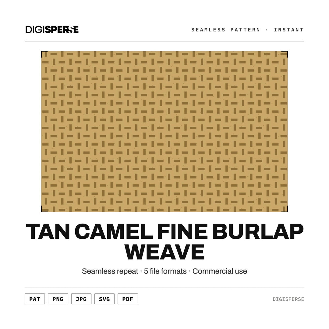 Surface Pattern Design | Tan Camel Fine Burlap Weave | Digital Paper Fabric Wallpaper