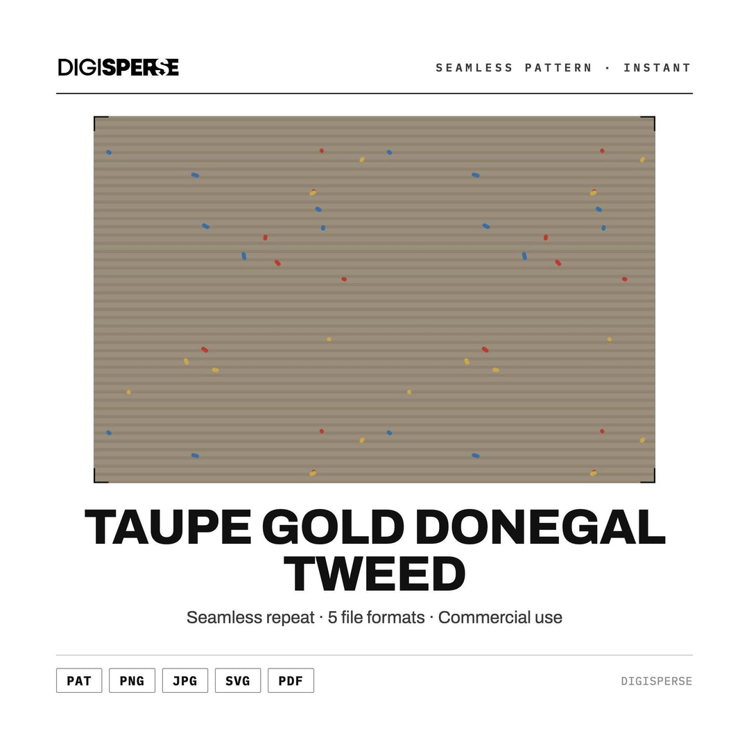 Surface Pattern Design | Taupe Gold Donegal Tweed | Digital Paper Fabric Wallpaper