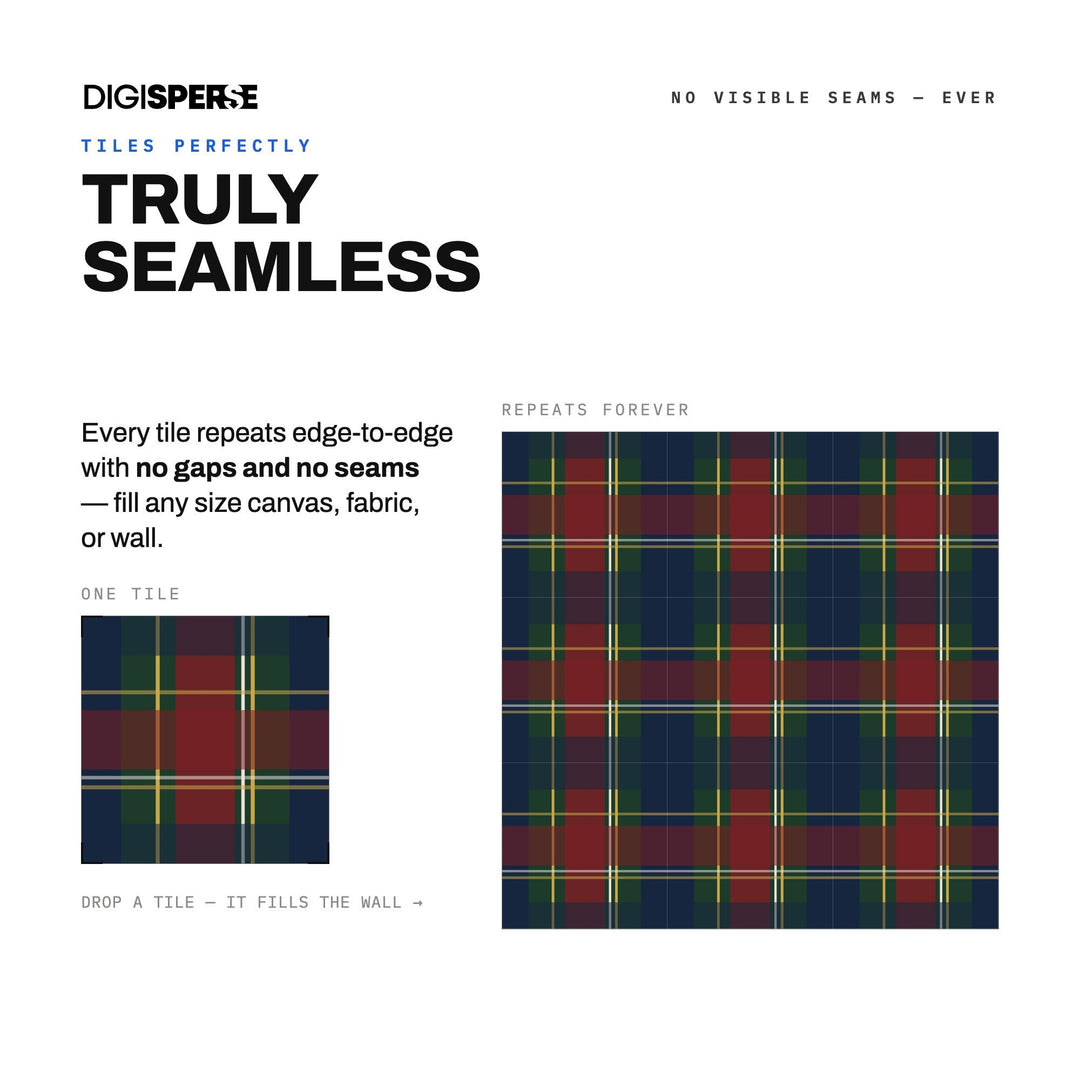 Seamless Pattern | Brick Bone Asymmetric Tartan | Digital Paper Fabric Wallpaper
