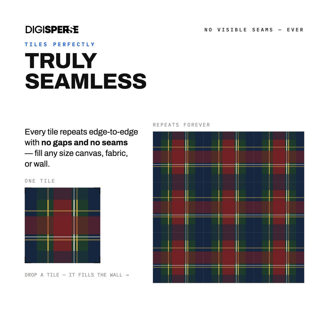 Seamless Pattern | Brick Bone Asymmetric Tartan | Digital Paper Fabric Wallpaper