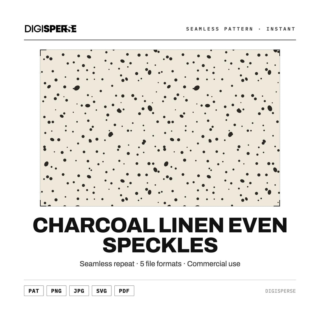 Seamless Digital Paper | Charcoal Linen Even Speckles | Fabric Wallpaper | PNG SVG PDF