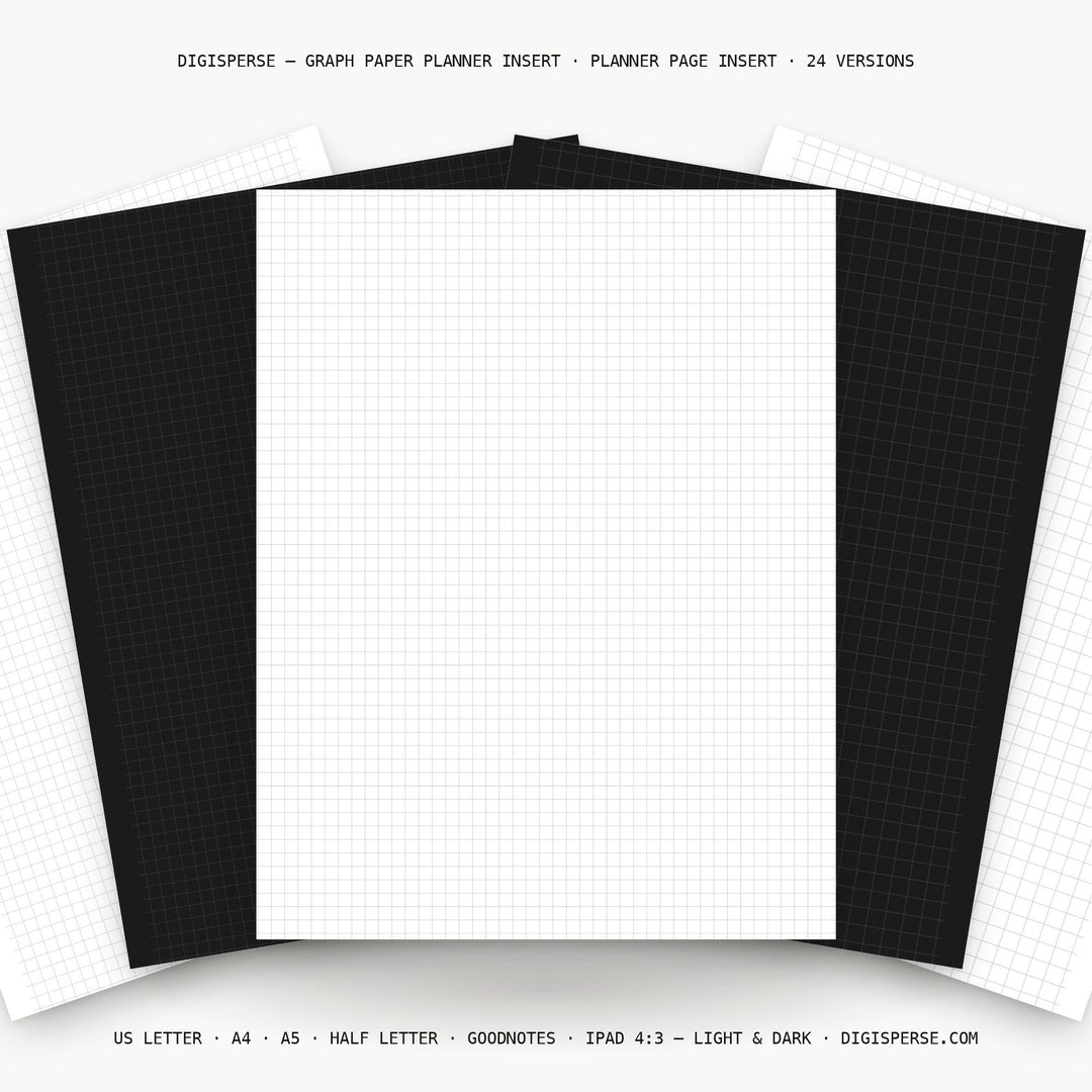 Graph Paper Planner Insert | Dot Grid Paper | GoodNotes iPad PDF | Digital Download