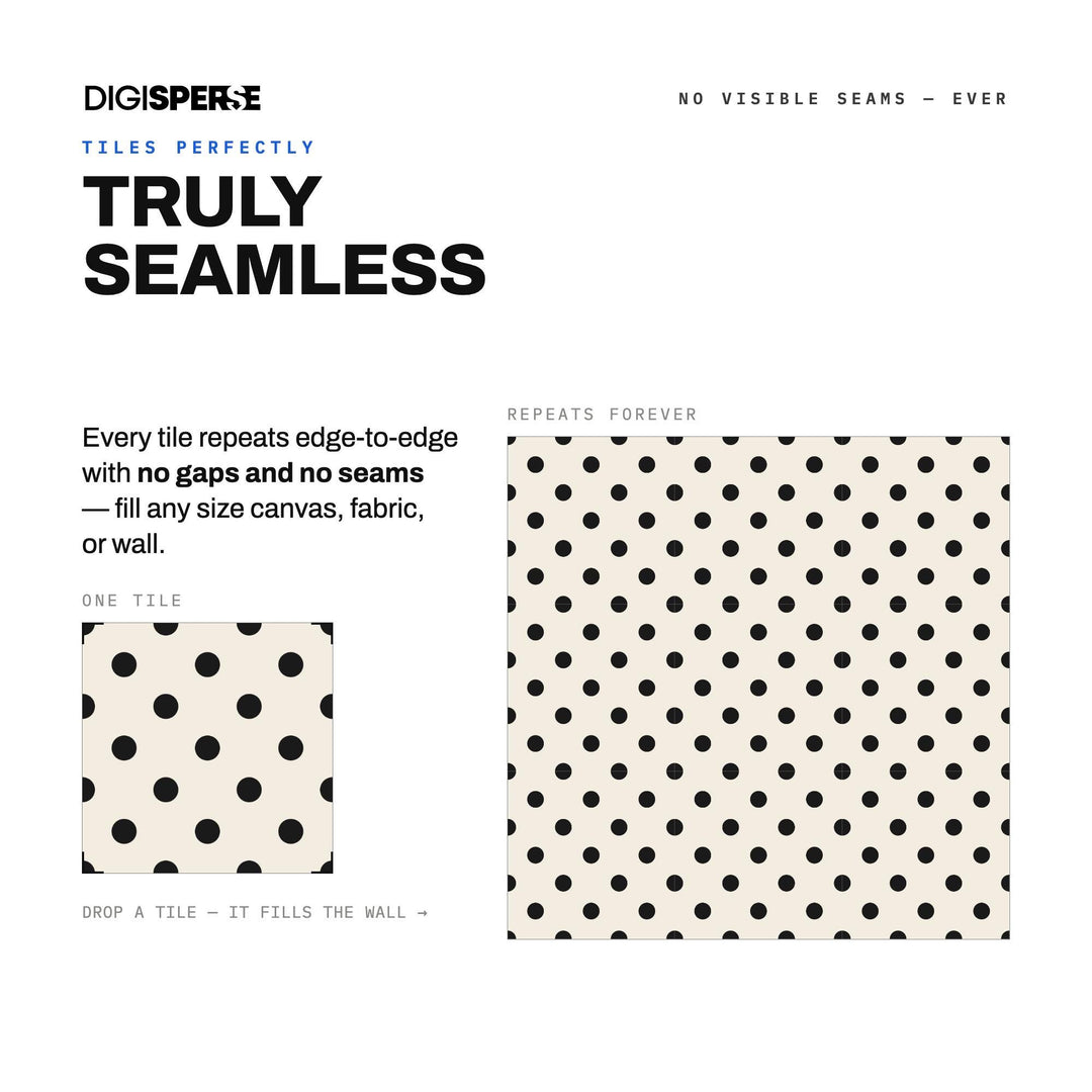 Black Linen Polka Dots seamless pattern set — preview image 4 of 8