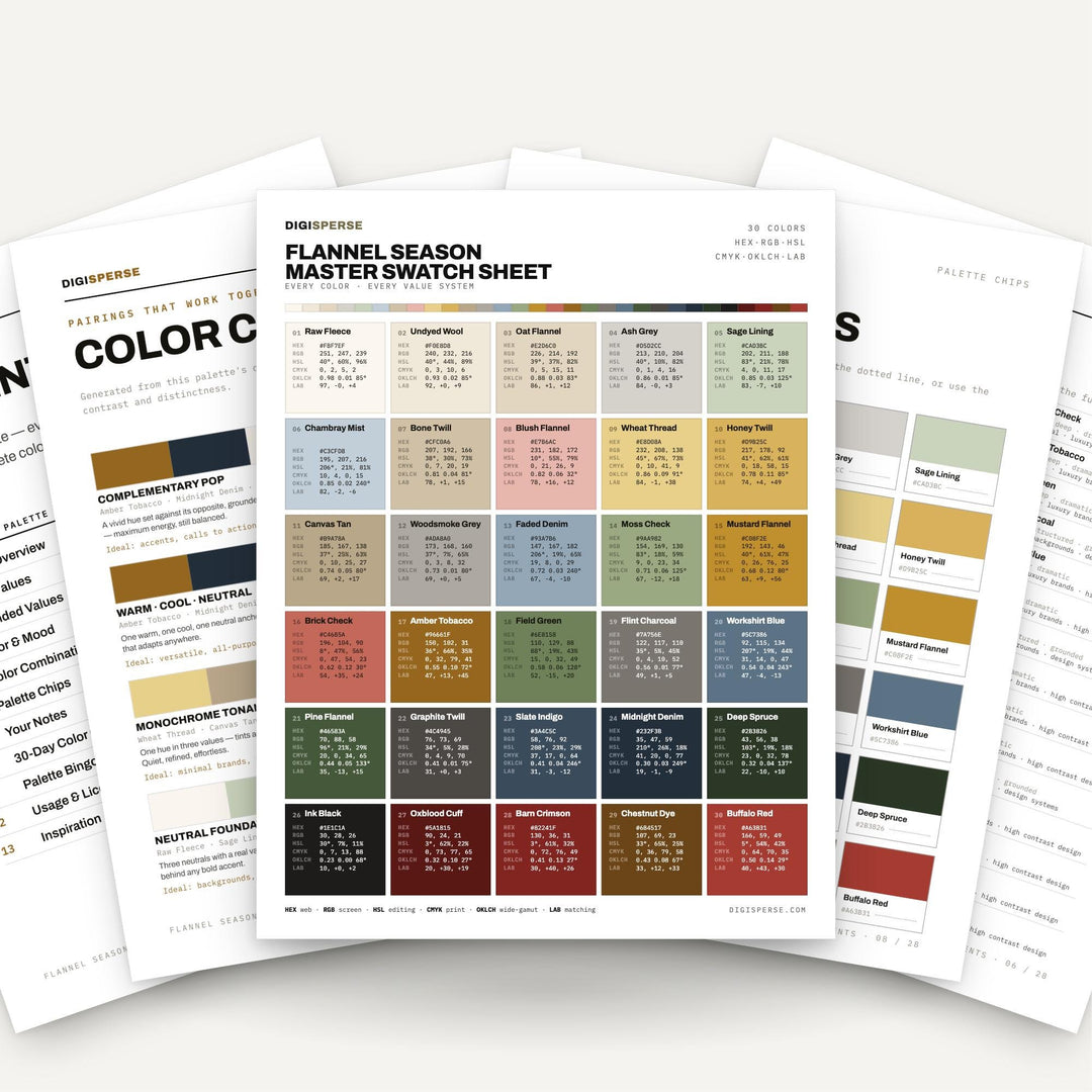 Flannel Season color palette — preview image 4 of 23