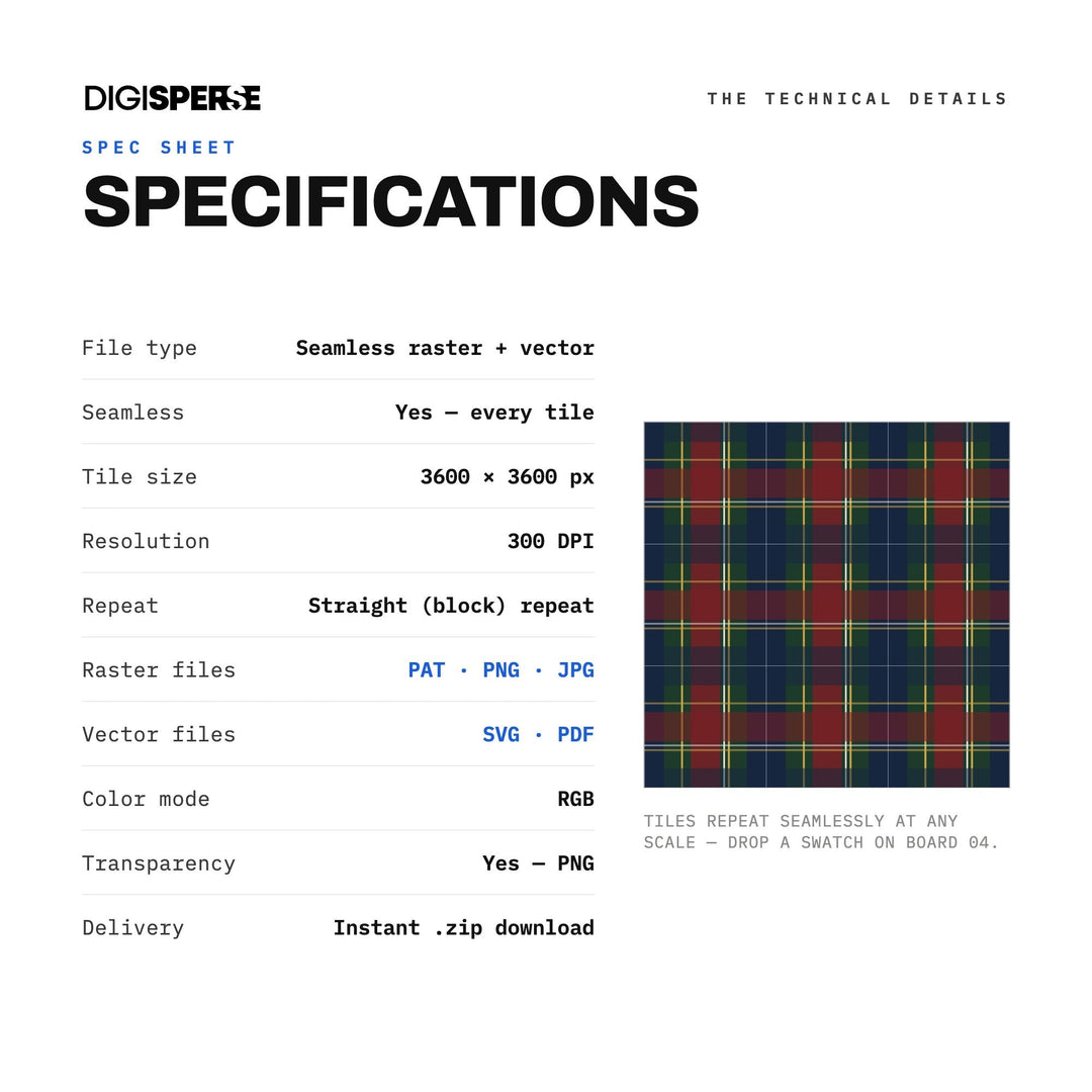 Seamless Pattern | Brick Bone Asymmetric Tartan | Digital Paper Fabric Wallpaper
