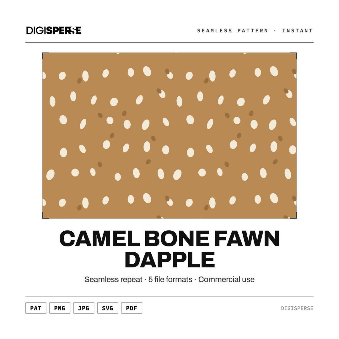 Seamless Pattern | Camel Bone Fawn Dapple | Digital Paper Fabric Wallpaper