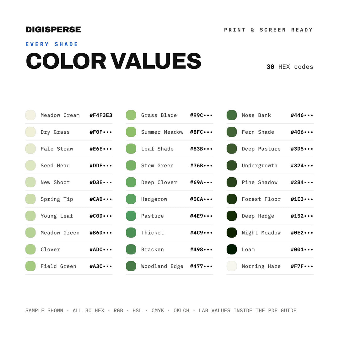 Meadow color palette — preview image 3 of 20