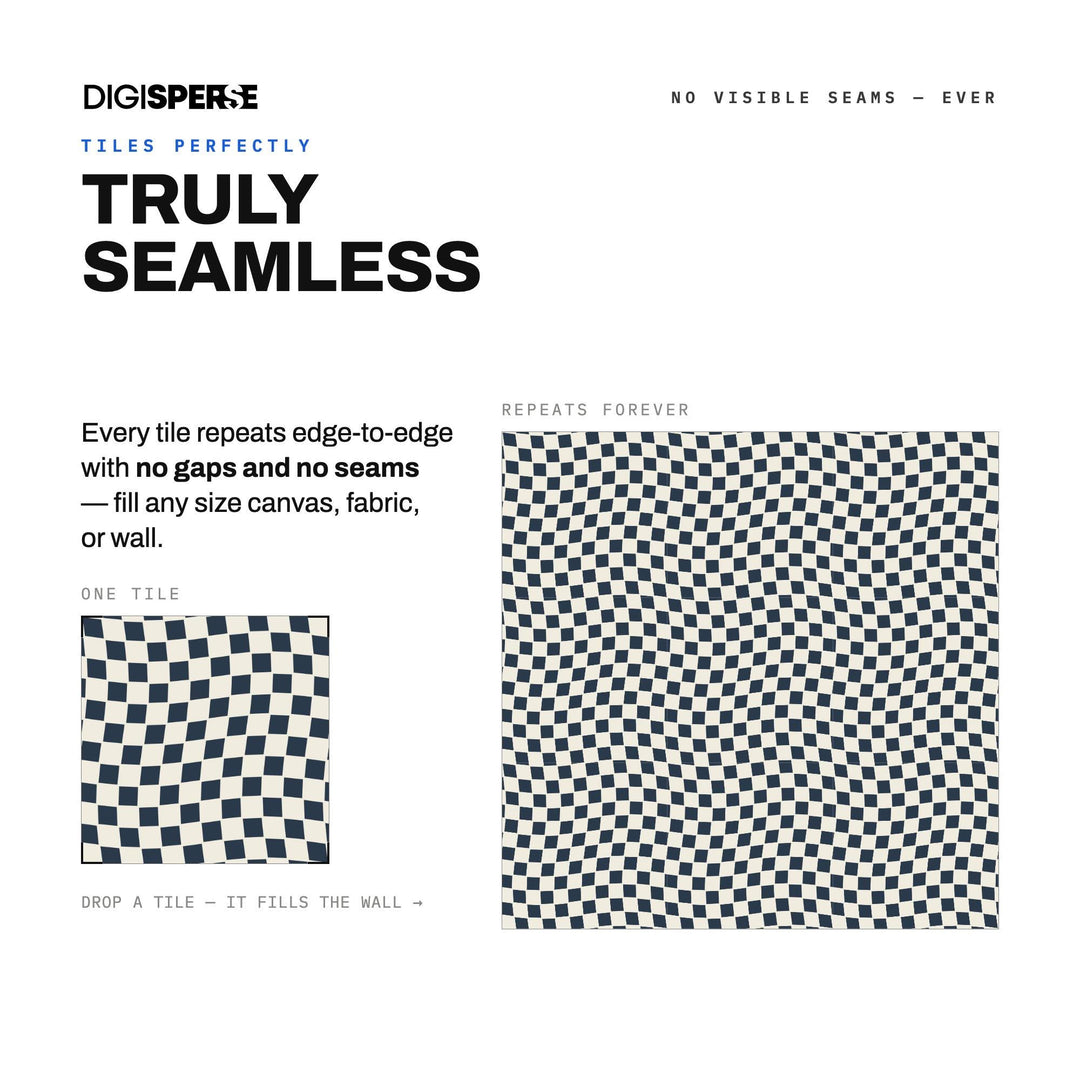 Seamless Pattern Svg | Charcoal Cream Wavy Checker | Digital Paper Fabric Wallpaper