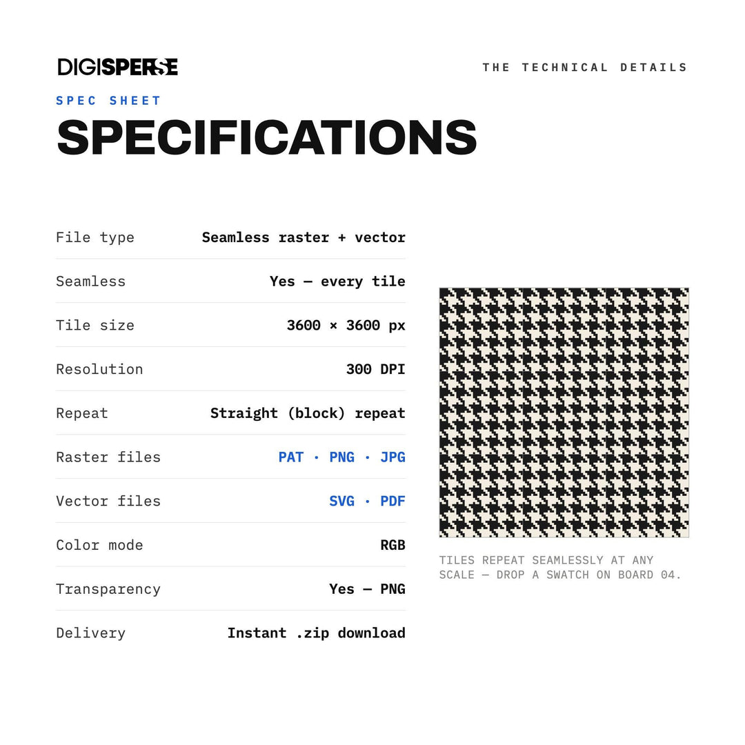 Seamless Pattern | Black Linen Micro Houndstooth | Digital Paper Fabric Wallpaper