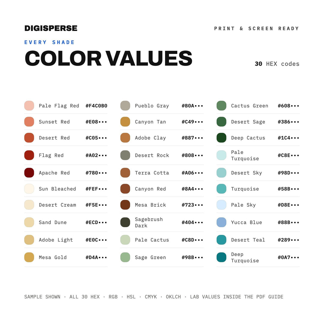 Desert Independence color palette — preview image 3 of 20