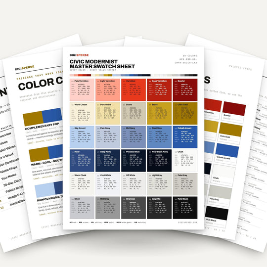 Civic Modernist color palette — main preview