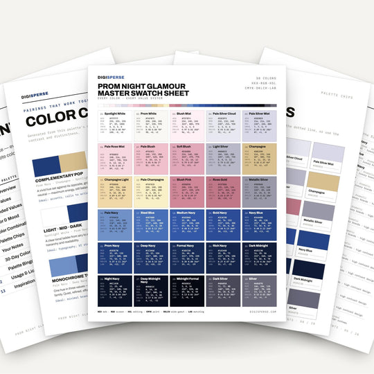 Prom Night Glamour color palette — main preview