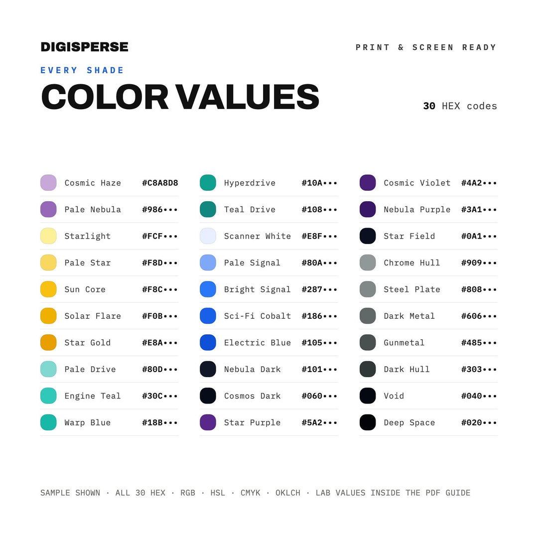 Sci Fi Epic color palette — preview image 4 of 21