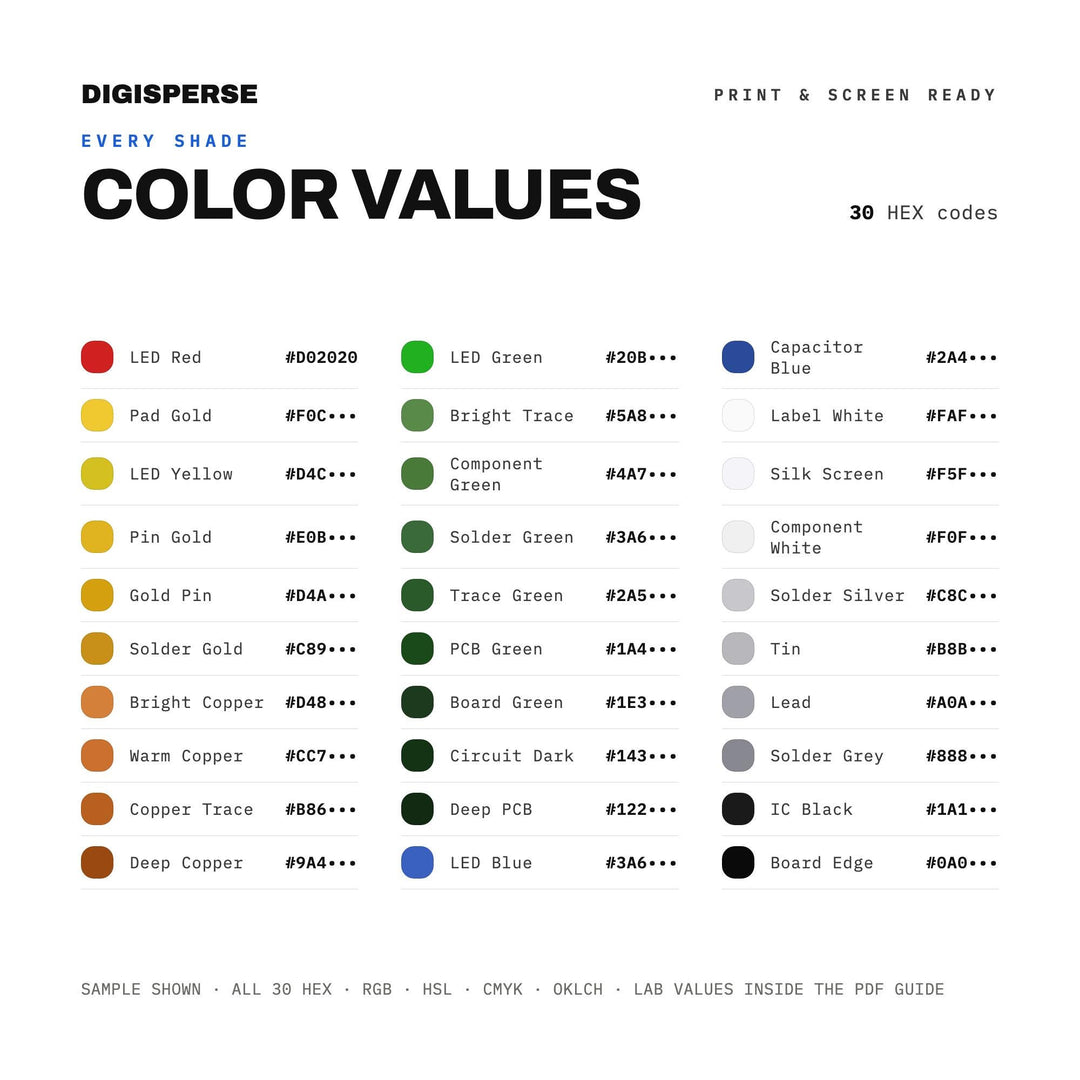 Circuit Board color palette — preview image 3 of 20