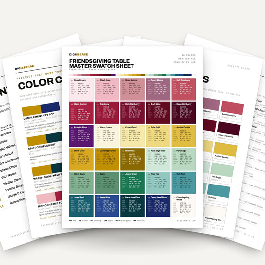 Friendsgiving Table color palette — main preview
