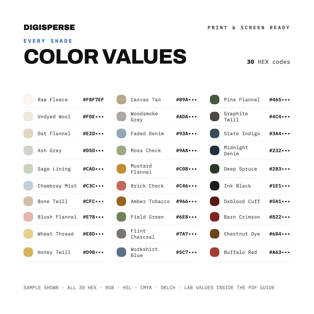 Flannel Season color palette — preview image 6 of 23