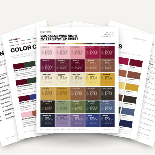 Book Club Wine Night color palette — main preview