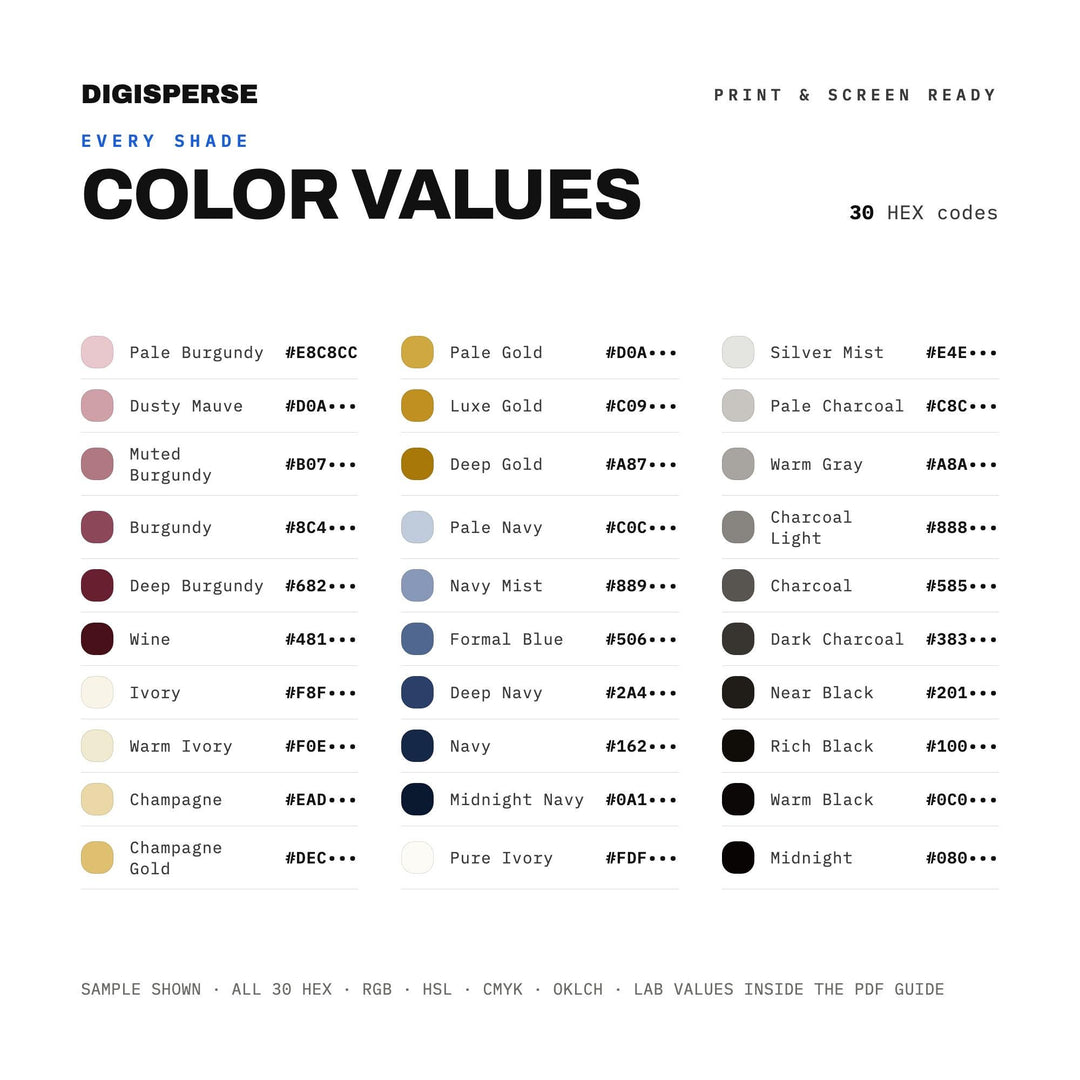 Liberty Luxe color palette — preview image 3 of 20