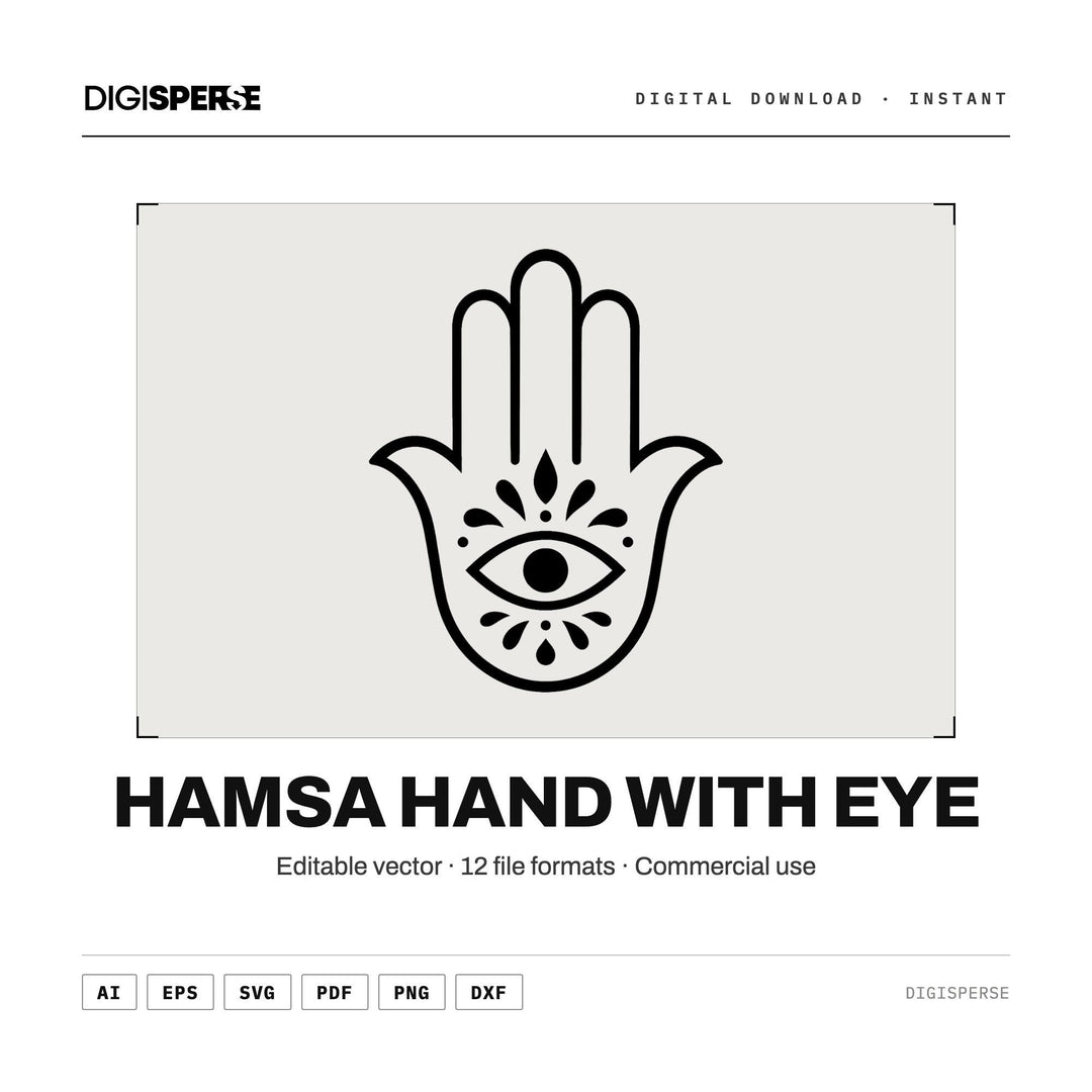 Hamsa Hand vector graphic set — main preview