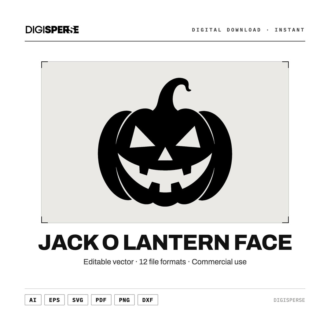 Jack O Lantern vector graphic set — main preview
