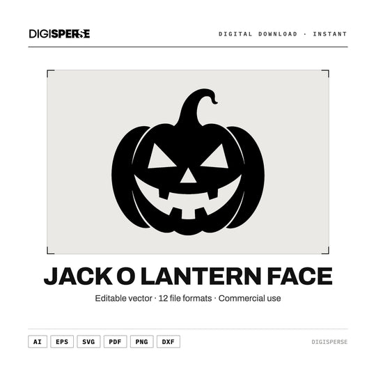 Jack O Lantern vector graphic set — main preview